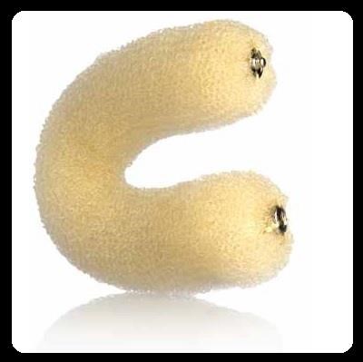 Crespo dritto con bottone 23 cm - biondo