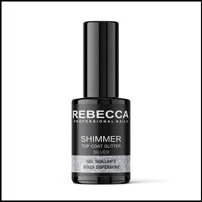REBECCA Shimmer top coat glitter - 10 ml