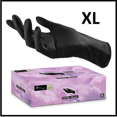 AIR CLEAN guanti nitrile neri - cf 100 pz - mis. XL