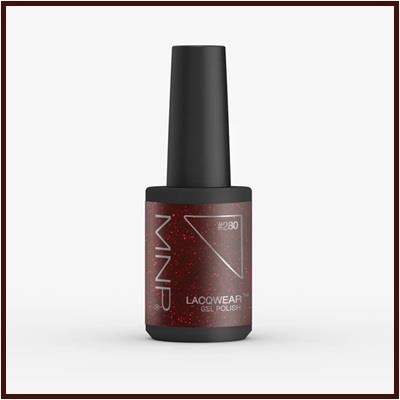 MNP Lacqwear gel polish 10 ml col. 280 / black cherry