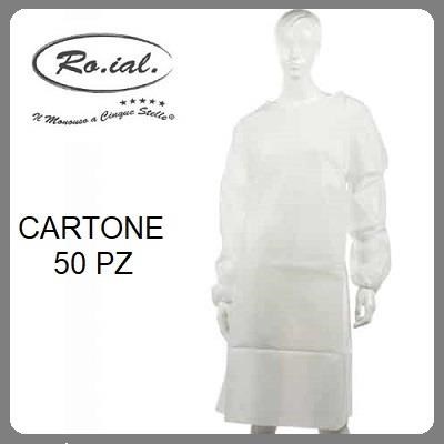 RO.IAL camice tnt bianco - conf. 50 pz RO.IAL camice tnt bianco - conf. 50 pz