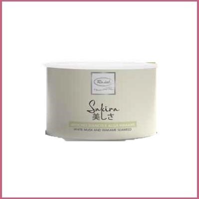 SAKIRA cera lipo 400 ml - muschio bianco e alga wakame