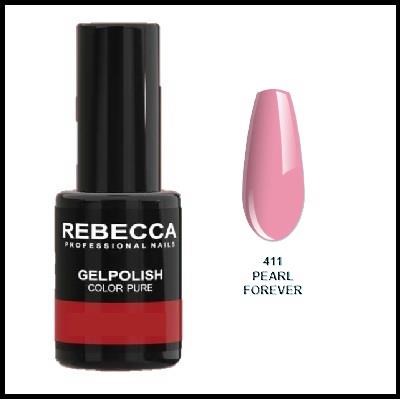 REBECCA soak off gel polish 5 ml - 411 / pearl forever