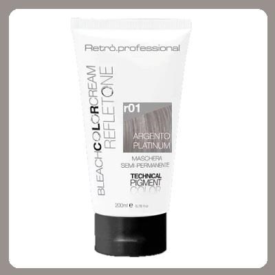 REFLETONE maschera colorata 200 ml - R01 argento REFLETONE maschera colorata 200 ml - R01 argento