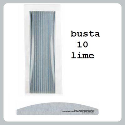 Lima unghie mezzaluna 100/180 - cf 10 pz