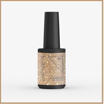 MNP Lacqwear gel polish 10 ml col. 52 / glitter oro MNP Lacqwear gel polish 10 ml col. 52 / glitter oro