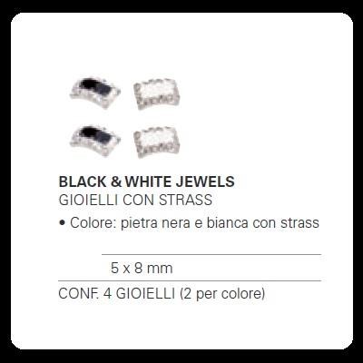 ESTROSA JEWELS Black & White - cf 4 pz ESTROSA JEWELS Black & White - cf 4 pz