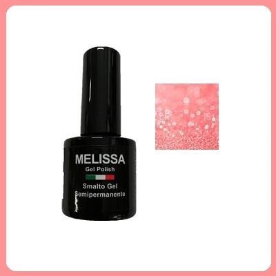 MELISSA gel polish 7 ml - col. 113 / rosa pesca glitter