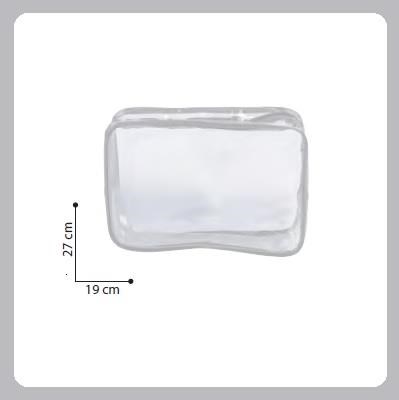 SIBEL pochette Rectangular - trasp. bianca SIBEL pochette Rectangular - trasp. bianca