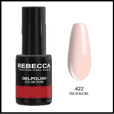 REBECCA soak off gel polish 5 ml - 422 / rich rose