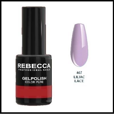 REBECCA soak off gel polish 5 ml - 407 / liliac lace