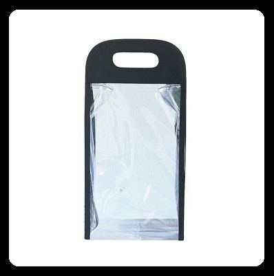 SIBEL pochette Duo - trasparente nera SIBEL pochette Duo - trasparente nera