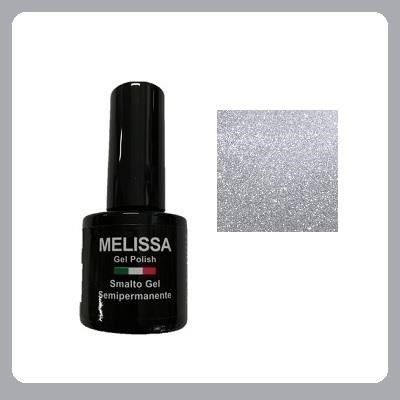 MELISSA gel polish 7 ml - col. 87 / glitter argento