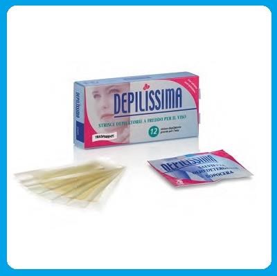 DEPILISSIMA strisce depil. trasparenti viso - cf 12 pz