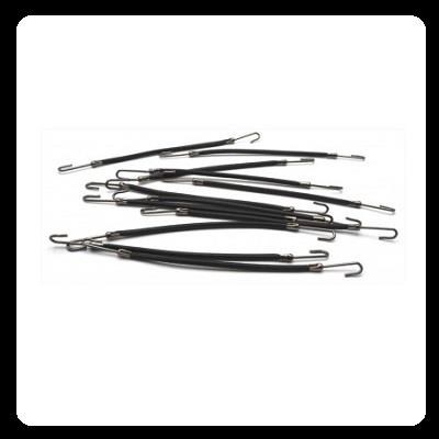 Elastici gancio neri - bustina 12 pz Elastici gancio neri - bustina 12 pz