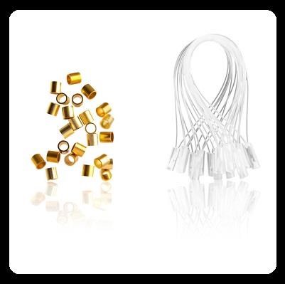 Anellini per extension cf 100 pz - BIONDO