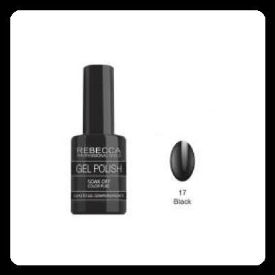 REBECCA soak off gel polish 5 ml - 17 / black