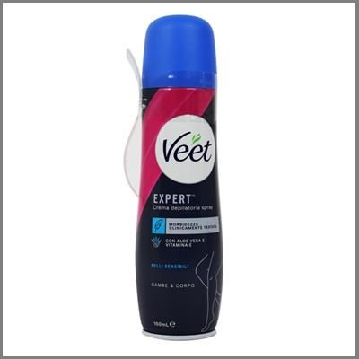 VEET EXPERT crema depilatoria spray - p. sens. - 150 ml