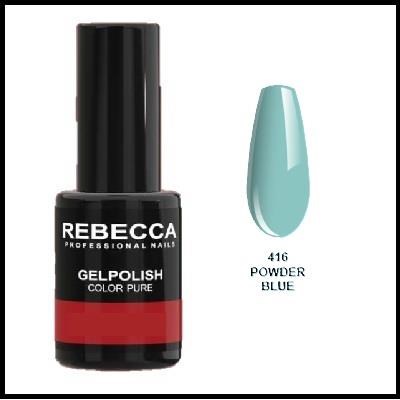 REBECCA soak off gel polish 5 ml - 416 / powder blue