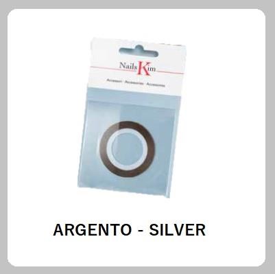 NAILS KIM nail striping unghie - ARGENTO