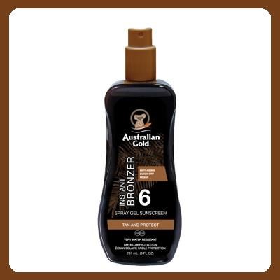 AUSTRALIAN GOLD spray gel bronzer 237 ml - spf 6