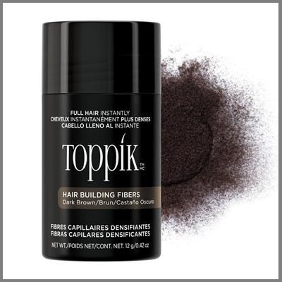 TOPPIK hair building fibers 12 gr - DARK BROWN