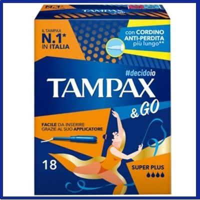 TAMPAX & GO super plus - cf 18 pz