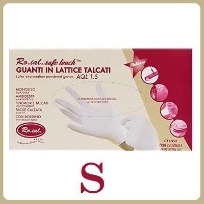 RO.IAL guanti lattice cf 100 pz - mis. S