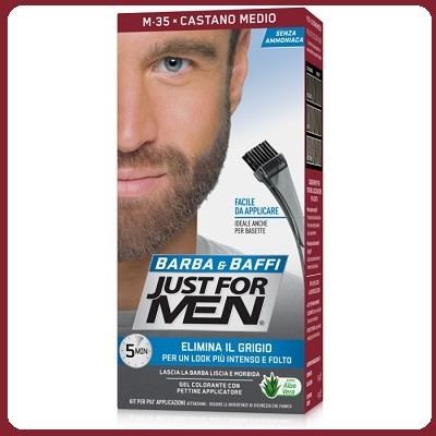 JUST for MEN Barba & baffi - castano medio