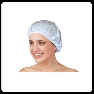 Cuffia doccia plastica celeste Cuffia doccia plastica celeste