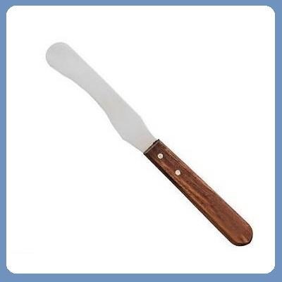 Spatola cera acciaio curva - 21 cm