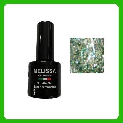 MELISSA gel polish 7 ml - col. 141 / glitter gold & green